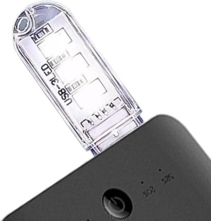 USB Light Bulb, Plug in LED Lamp Car Ambience Light, USE Lights Bulb for Bathroom Car Nursery Kitchen Toilet Pochy