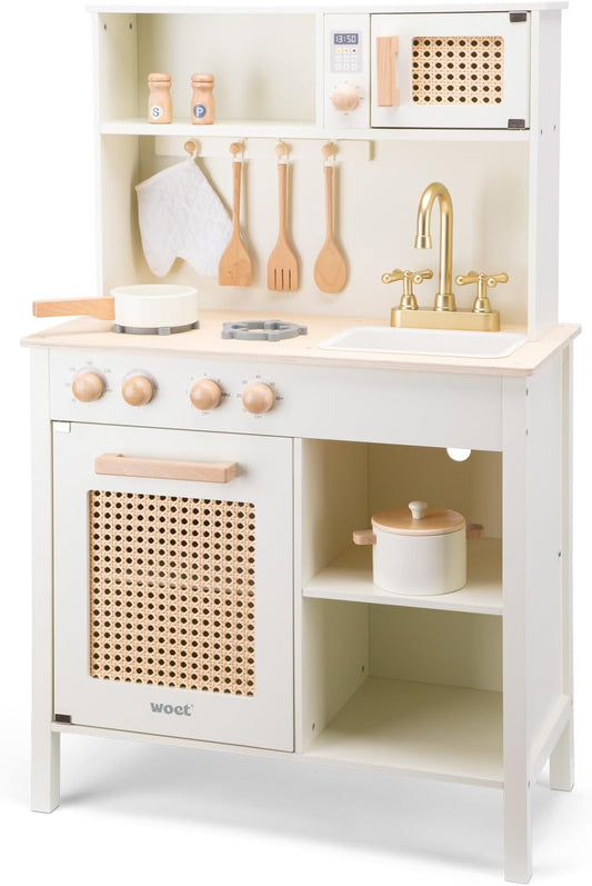 New Classic Toys Wooden Play Kitchen - Rattan