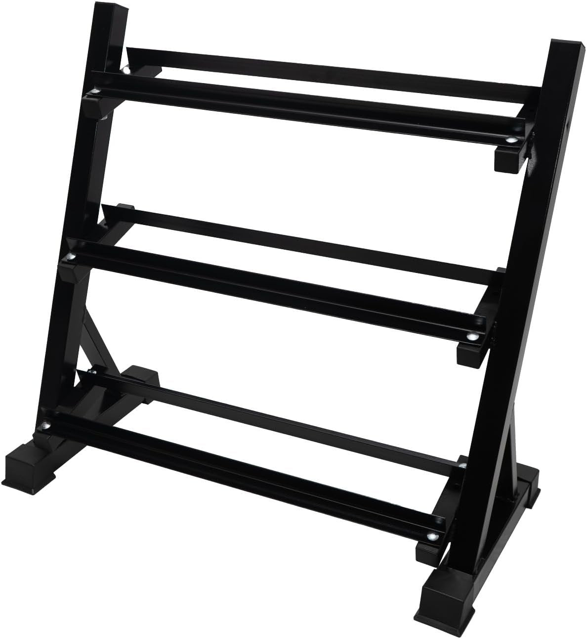 CITY 1 Premium 3-Tier Dumbbell Rack, Weight Rack Stand for Dumbbells Heavy-Duty Home Gym Accessories, Multilevel Weight Storage Organizer for Home Gym, Home Gym Organizer