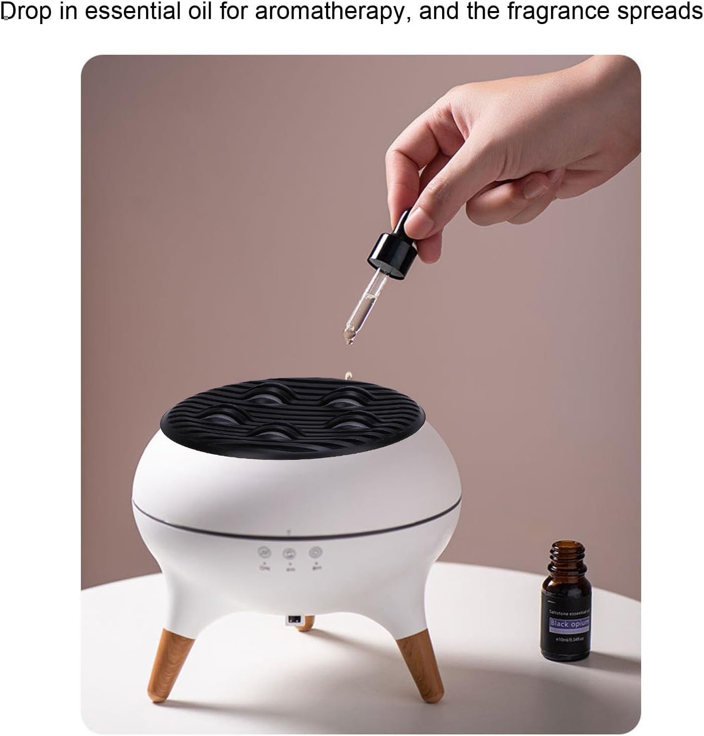 Aromatherapy Diffuser, Remote Control Air Scented Oil Diffusers Humidifier for Home Baby Bedroom Office Travel