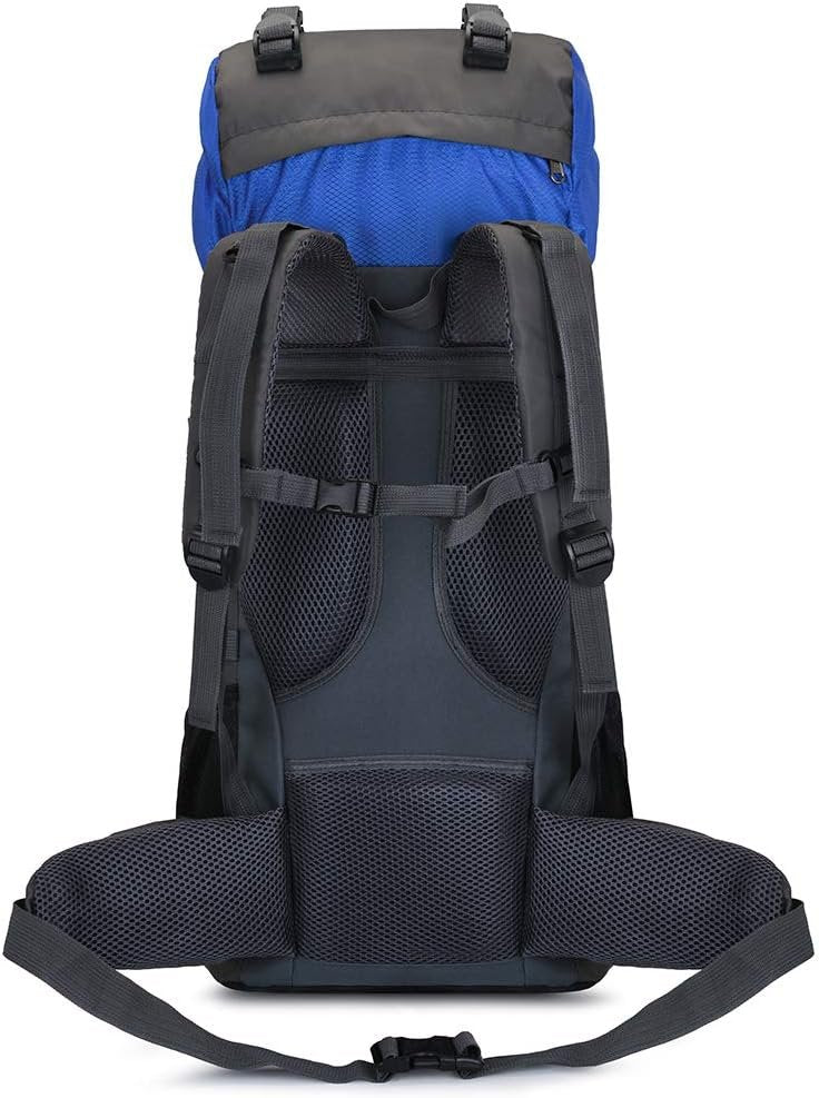 Bseash 60L Internal Frame Hiking Camping Backpack with Rain Cover, Outdoor Sport Travel Daypack for Climbing Touring