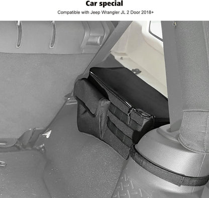 RT-TCZ Rear Trunk Organizer 2PCS,Storage Bag Accessories for Jeep Wrangler JL 2 Door 2018-2023