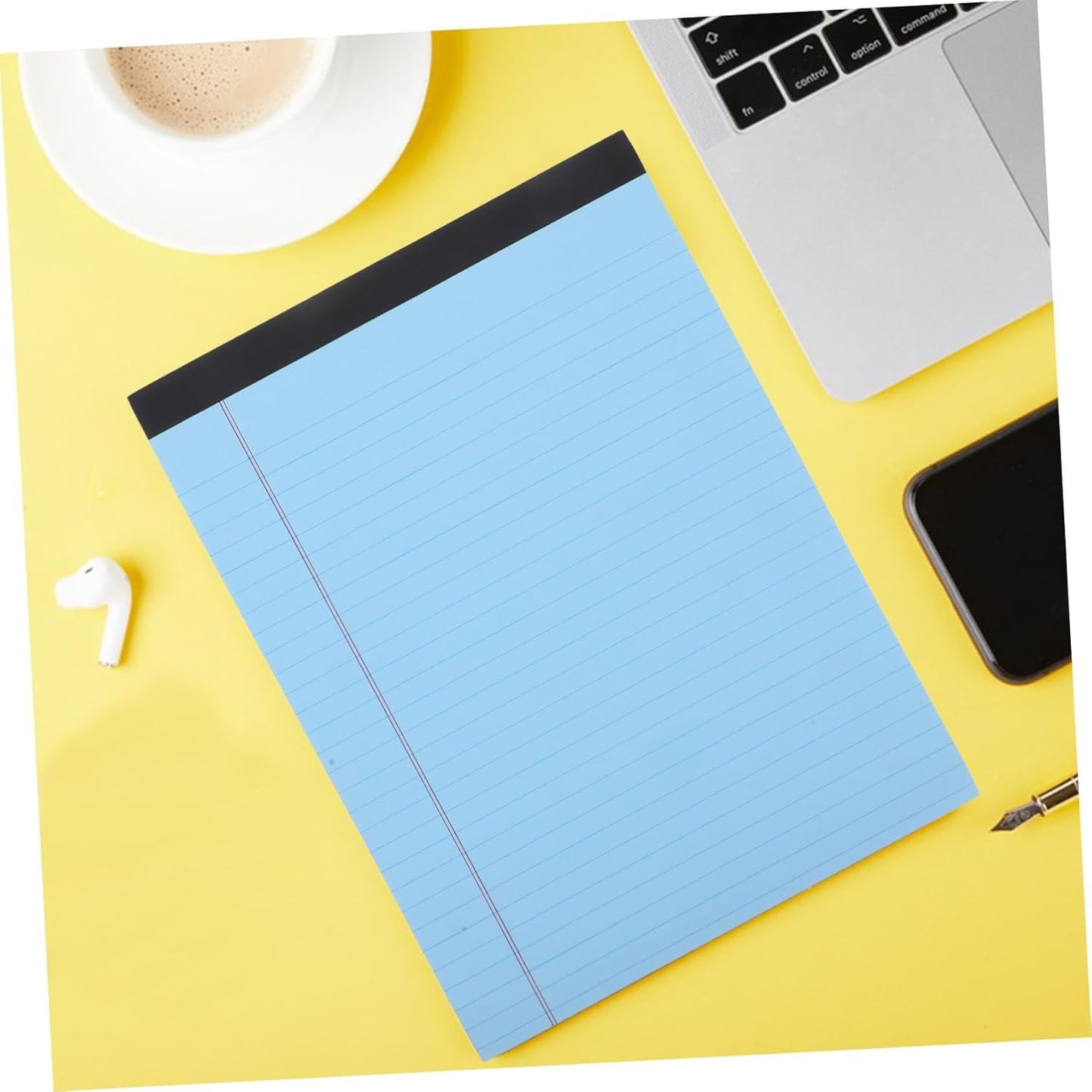 FONDOTIN 4pcs Legal Notepads Wide Ruled Memo Pads for School Office for Quick Notes Smooth for Writing Notebooks for Home Study
