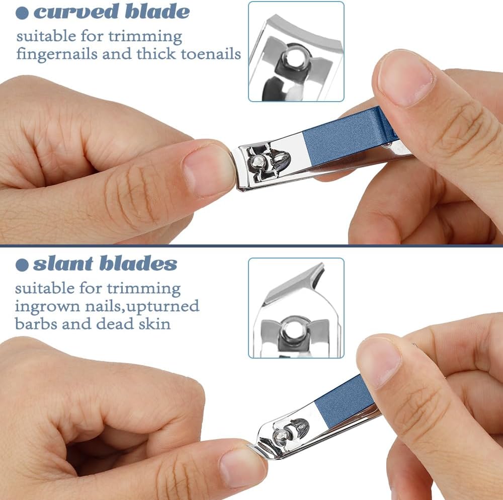 Nail Set Toenail Clippers Nail Kit Stocking Stuffers for Adults Nail Scissors Nail Clippers for Seniors Manicure and Pedicure Kit Nail Care Kit Manicure Set Women Metal Nail File 16pcs Travel Gifts