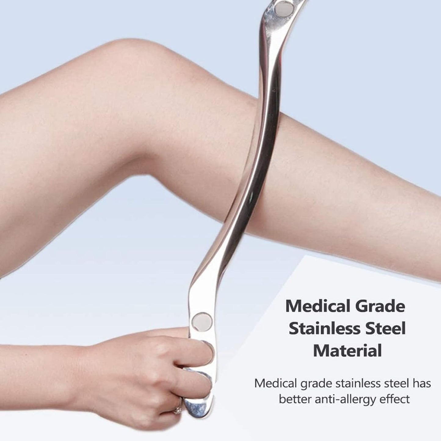 Stainless Steel Gua Sha Massage Tool, Soft Tissue Mobilization Tool Comfortable Massage Scraping Board