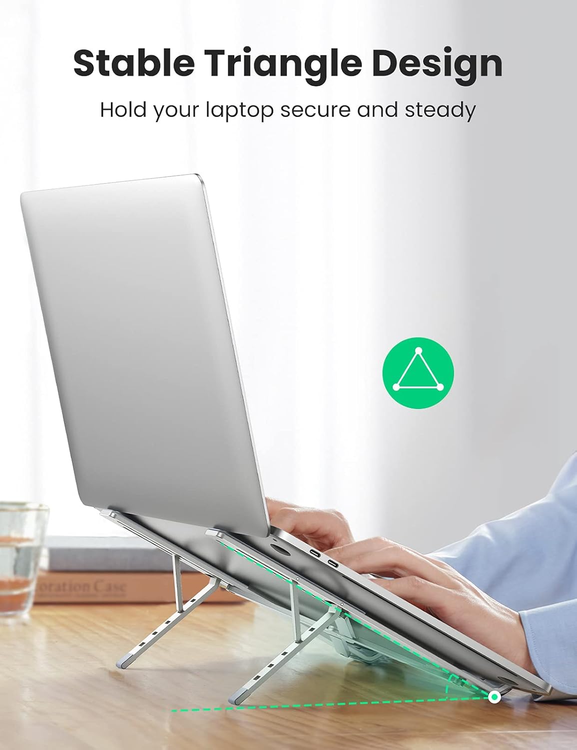 UGREEN 40289 Foldable Laptop Stand (Silver)
