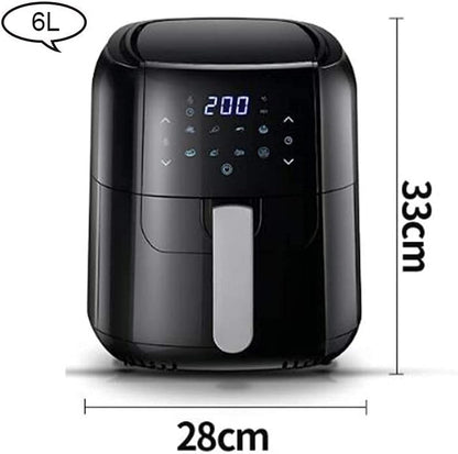 Air Fryer for Home Use 6L Fryer for Home Use with Eight s Timing Frieshine for Office Touch Screen Control Comfortable Anniversary Efficency
