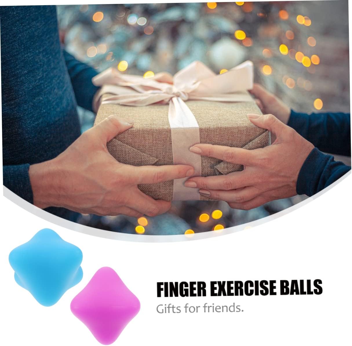 ibasenice 2 Pezzi Sfera Con Impugnatura Esagonale Recupero Mano Dito Terapia Circolazione Palla Palline Per Rafforzare Le Massager Delle Dita Palline Da Massaggio Gel Di Silice Blu