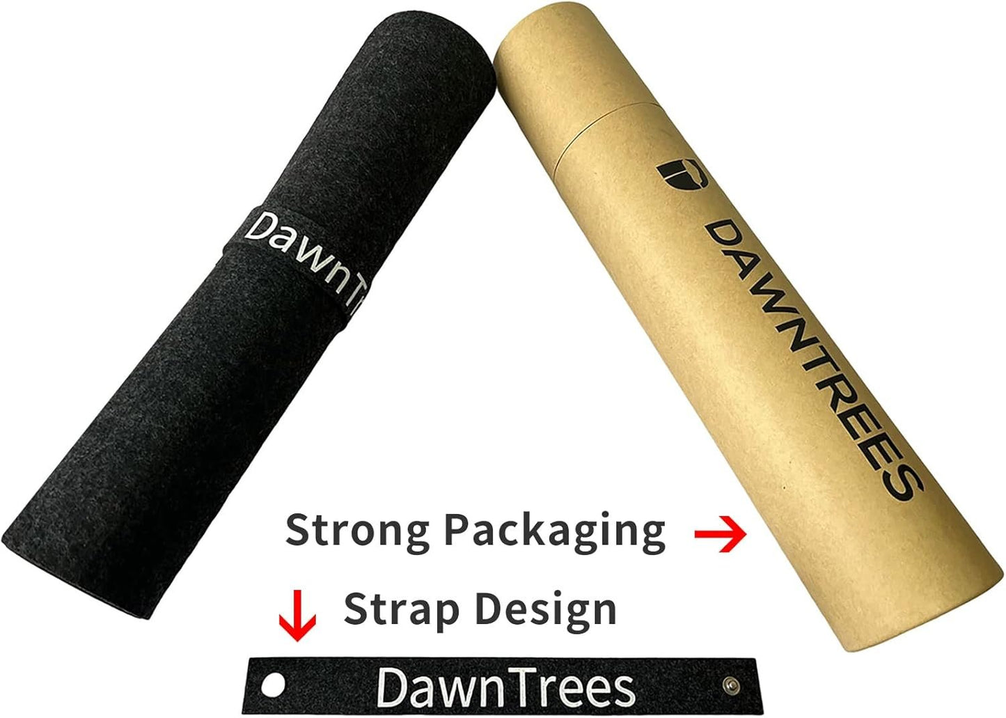 DAWNTREES Desk Mat, Felt Desk Pad,40''x16'' Large Full Mouse Pad, Keyboard Mat,100X40cm Desk Pad Protector for PC,Computers, Laptops, Office and Home (Dark Gray)