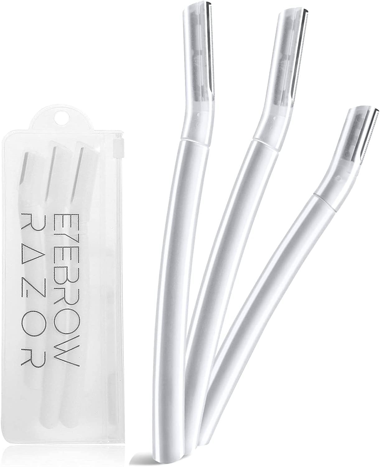 H HOME-MART 3Pcs Eyebrow Razor|Dermaplane Razor| Facial Razor Shaper Shavers Trimmers for Women & Man| Face Razors| Eyebrow Trimmer Multipurpose Exfoliating Home Skin Care, Professional Facial Hair Removal,Shaver and Eyebrow Shaper Tool