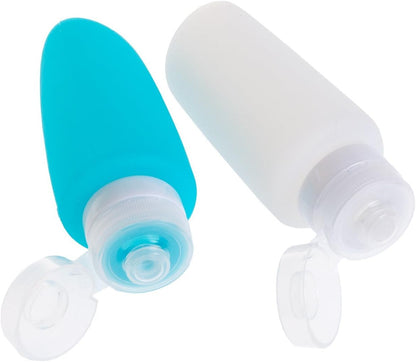 Globite Silicone Travel Bottles 100ml 2pk, Clear