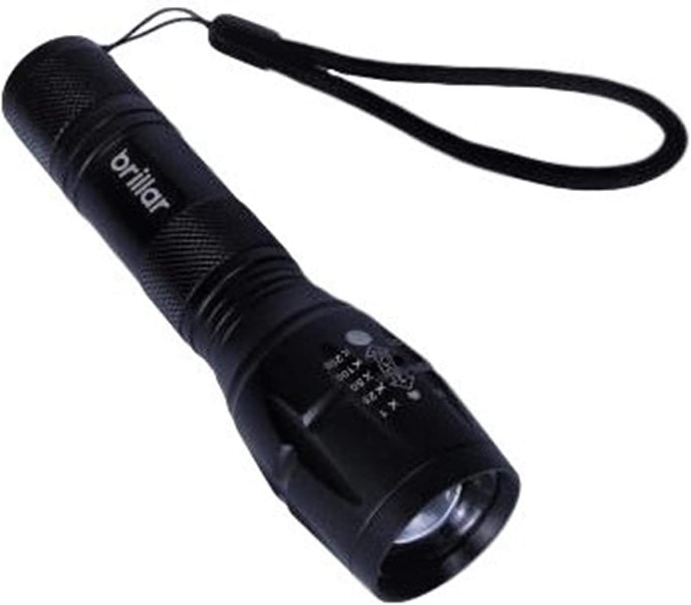 Brillar Tactical Grade 5 Modes Water Resistant LED Flashlight Torch Light