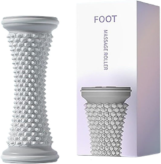 Portable Foot Massage Roller - Ultimate Relief for Plantar Fasciitis, Arch & Heel Pain. Deep Tissue Muscle Massage, Trigger Point Therapy. Includes Roller & Spiky Balls for All - Body Relaxation & Athletic Recovery