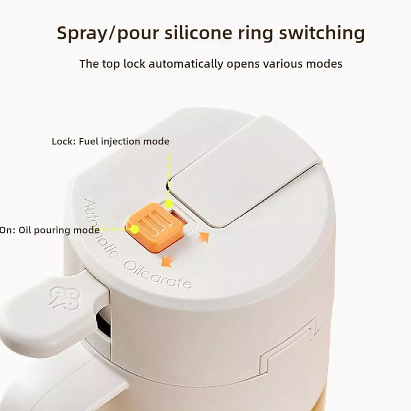 AoFly Oil Spray Bottle, 2 in 1 Olive Oil Dispenser, 20oz/600ml Glass Oil Bottle, Kitchen Tools & Gadgets for Air Fryer, Salad, Frying, BBQ (Beige)