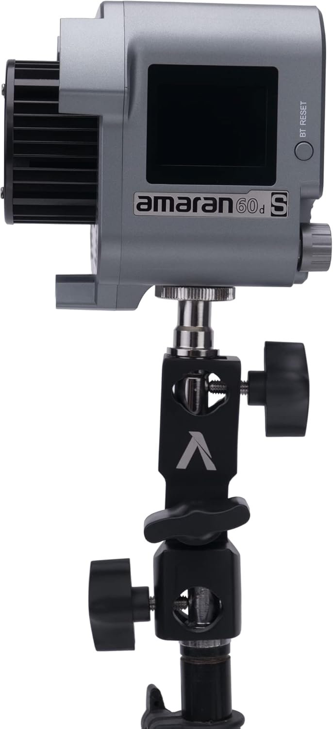 Aputure Amaran COB 60d-S LED Continuous Video Light, 60W Bowens Mount Light, Illumination up to 45000lux @ 1m, APP Control Point-Source Portable Light for Portrait,Studio,Interview and Filming