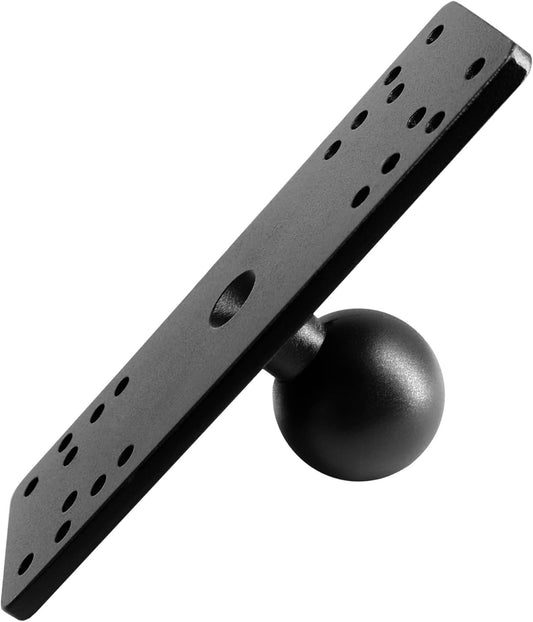WINDFRD Aluminum Fish Finder Mount with 1.5 Inches/C Size / 38mm Ball, Universal Mounting Plate for Garmin, Lowrance and More, Compatible with RAM Mount, Scotty, iBOLT and More Arm