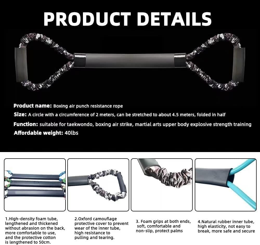 Ycendelion Boxing Training Equipment, Resistance Bands for Shadow Boxing, Punching Accessories for Home Gym Training - Men and Women