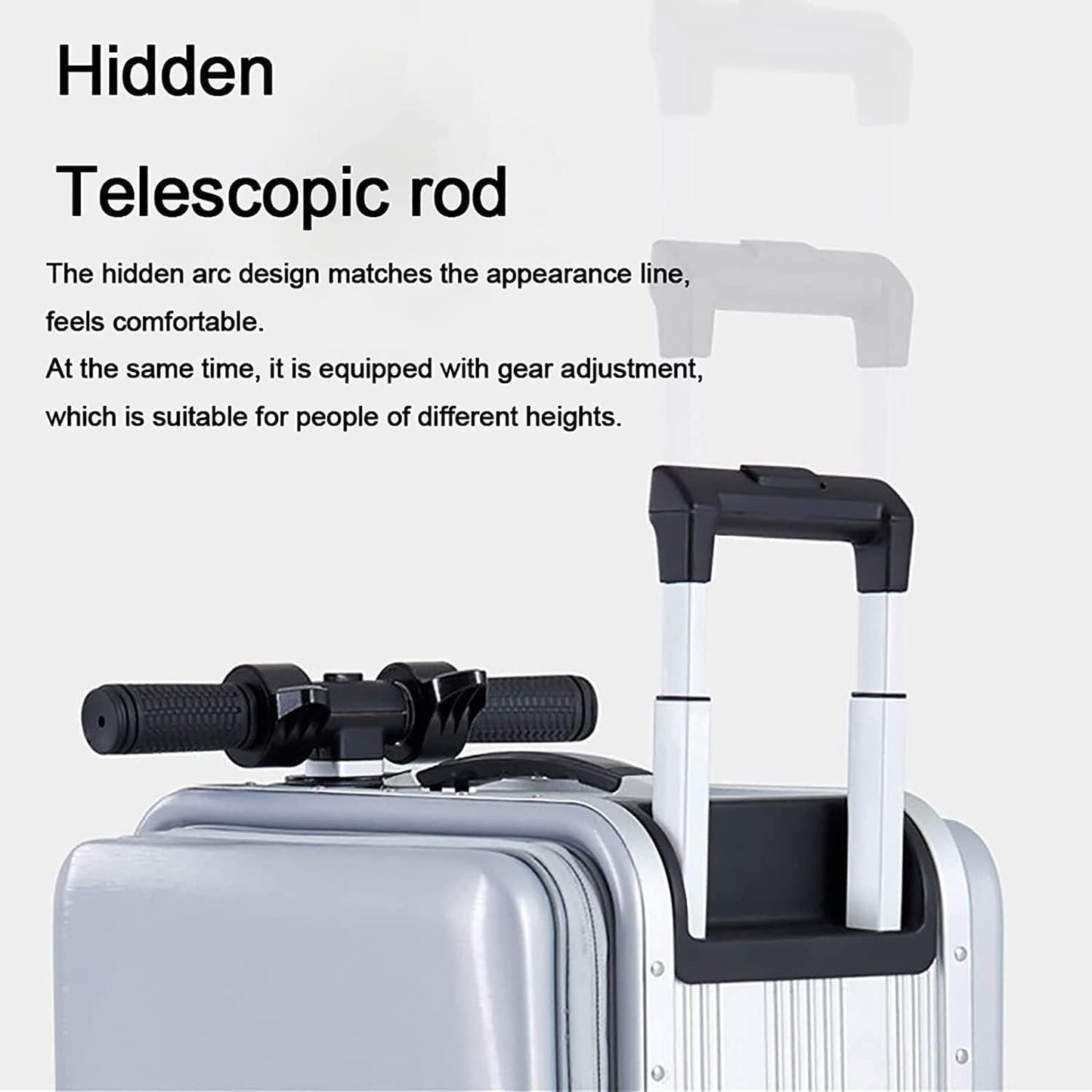 Smart Electric Luggage Cycling Boarding Suitcase 20/24 Inch Hardside Luggage Security Anti -Theft Travel Artifact