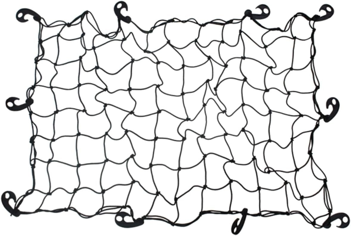 Car Elastic Mesh Trunk Storage Organizer Roof SUV Trunk Net Trunk Organizer for Trunk Cars Cars Trunk Mesh Net Car Trunk Cargo Basket Net Trunk Cargo Mesh Black Luggage Universal