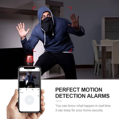 AOBOCAM Smallest Security Camera 4K HD Indoor WiFi Hidden Clear Live Video Battery Powered Long Standby Time Cam Compact Tiny Wireless Surveillance Cameras with Phone App Easy Setup for Home (Q18)