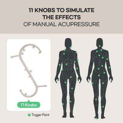 HubiCare Massage Stick, Massage Trigger Point Cane, Body Deep Tissue, Handheld Back, Neck, Shoulder, Leg and Feet, Muscle Release Tool Self Massage Hook Cane for Women & Men (Green)