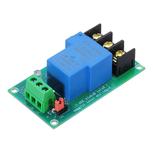 MECCANIXITY 1 Pcs DC 5V 1 Channel Relay Module Switch Board Shield 30A High or Low Level Trigger for Electronics Industrial Home Automation
