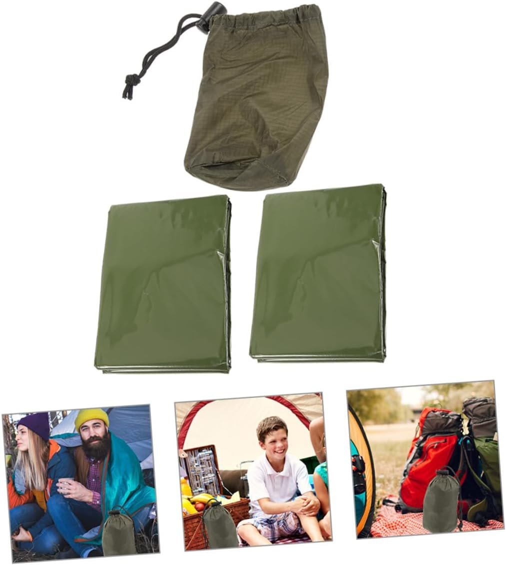 Toddmomy 1 Set Emergency Blanket of Portable Insulation Blankets for Outdoor Aid Supplies Lightweight Foldable Design for Camping Hiking and Emergencies