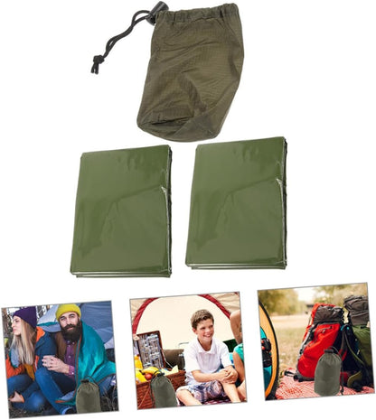 Toddmomy 1 Set Emergency Blanket of Portable Insulation Blankets for Outdoor Aid Supplies Lightweight Foldable Design for Camping Hiking and Emergencies
