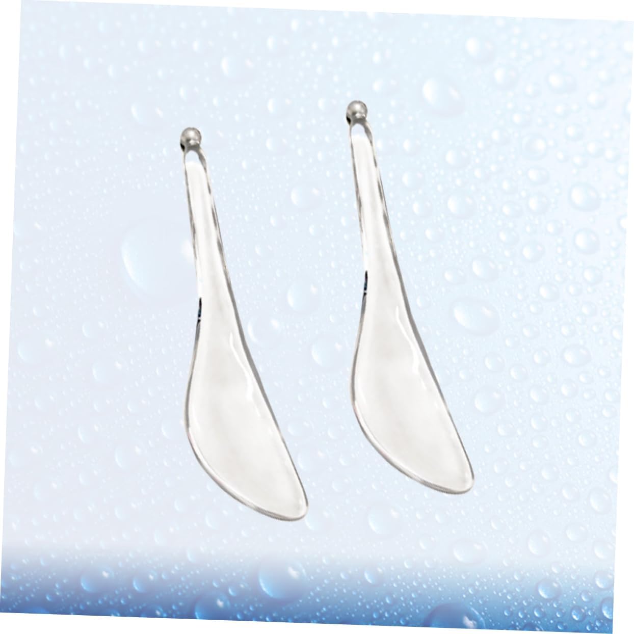 Ipetboom 2Pcs Crystal Scraping Massage Stick for Facial Tension Relief Smooth Fine Lines Reduce Dark Circles Traditional Massaging Board for Healthy Glow Natural Aging