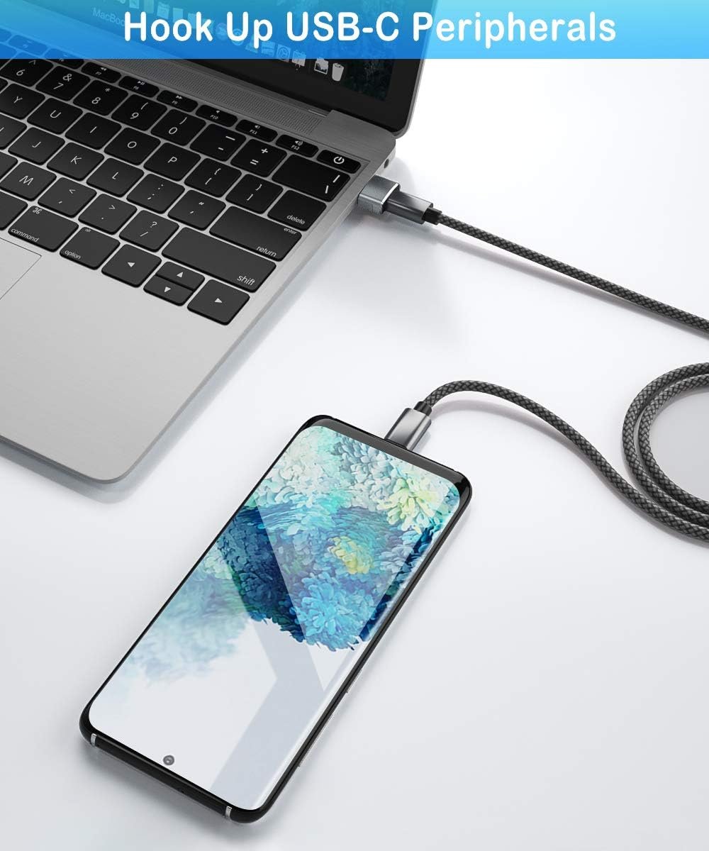 Elebase USB to USB C Adapter 4 Pack,USBC Female to A Male Car Charger,Type C Converter for iPhone 16 Pro Max,15 14 13 12 11 Plus,Apple Watch iWatch 10 9 8,Airpods,iPad Air Mini 6 7,Samsung Galaxy S25