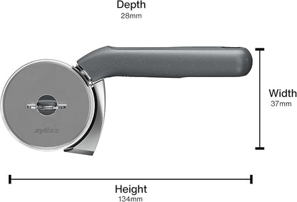 Zyliss Pizza Cutter with Removable Wheel - Stainless Steel Blade - Kitchen Tool and Gadget for Right- and Left-Handed Use - Dishwasher Safe - New Sharp Edge Pizza Cutter