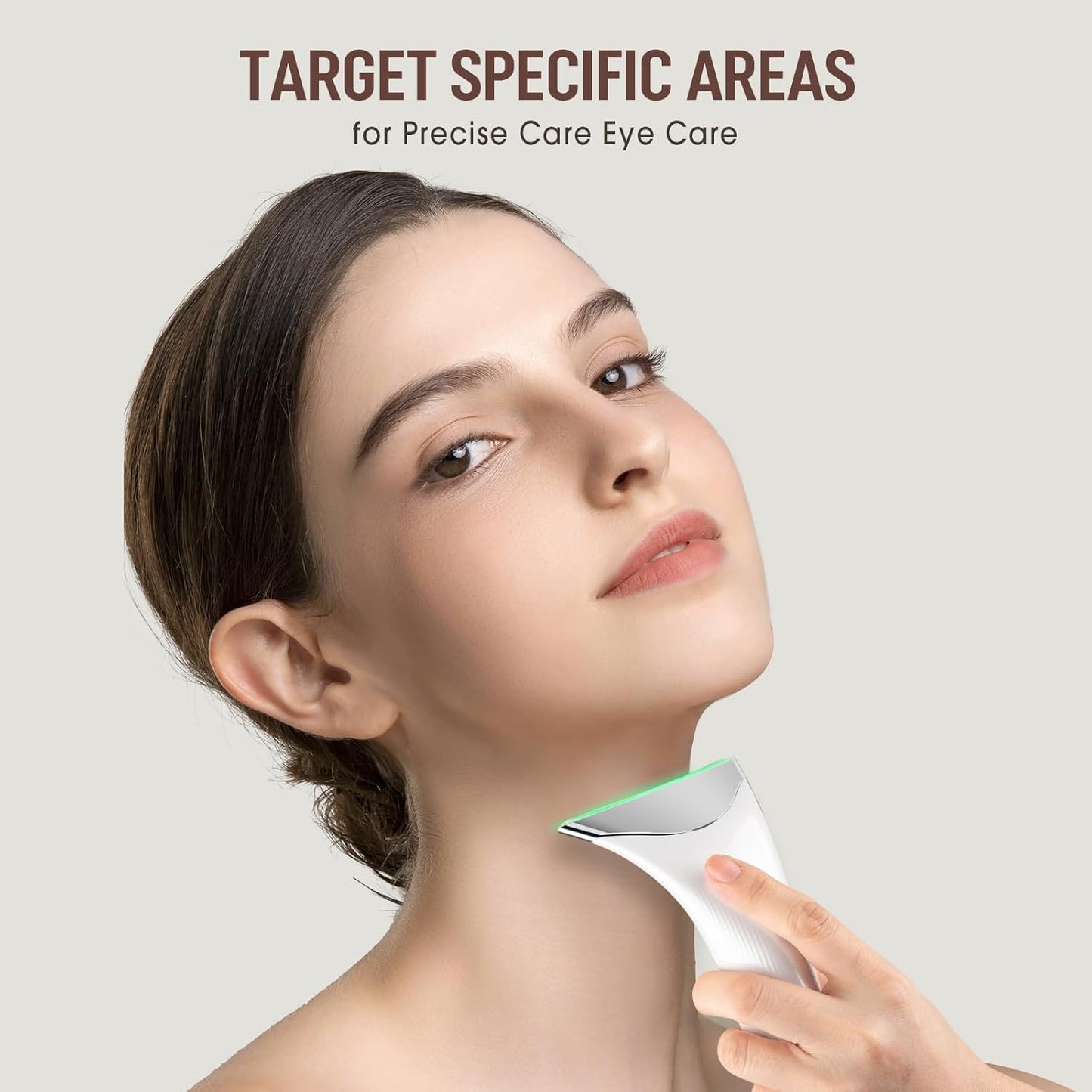 Facial Massager Face Lifting Device: Electric Skin Tightening Machine Neck Lift with 45°C Heat EMS Massage - 3 LED Microcurrent Wand Anti-Wrinkle - Anti-Aging Neck Eye Massagers for Skin Care