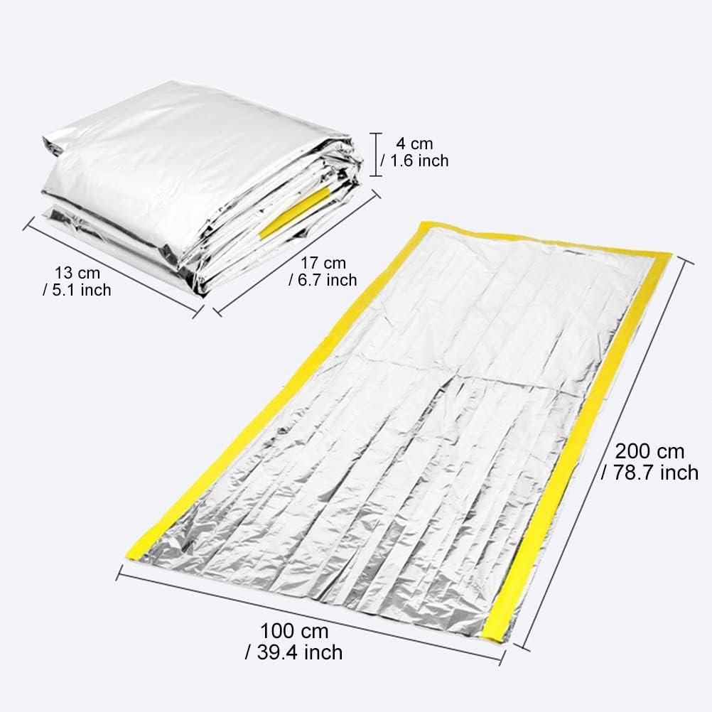 Moanyt Emergency Tent with Sleeping Bag, Emergency Blanket, Thermal Survival Shelter for Camping, Hiking, Outdoor Activities