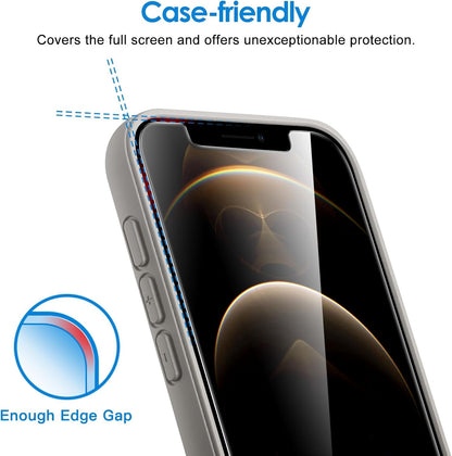 JETech Screen Protector for iPhone 12 Pro Max 6.7-Inch, Tempered Glass Film, 3-Pack