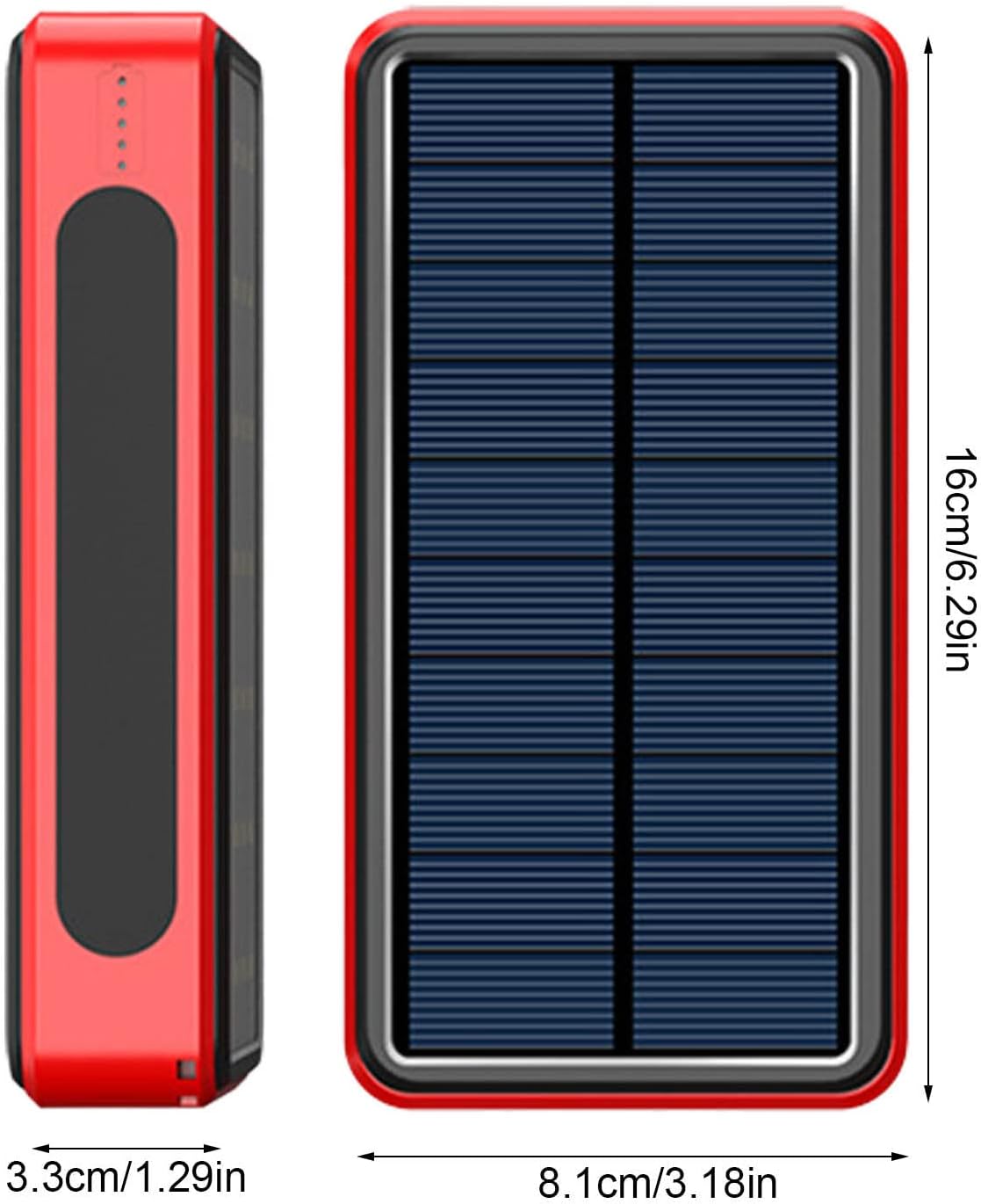 Maciun Camping Solar Charger | 50000mAh Fast Charge Portable Charger External Battery Mobile Phone Charger for Phone Tablet