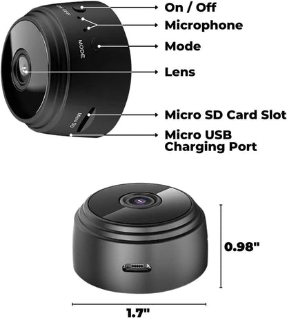 SecretScope Camera, Secret Scope Magnetic Mini Security Camera, Magnetic Mini Security Cameras Wireless,1080p HD Wireless MagneticSecurity Camerawith Audio/Video (5pcs)