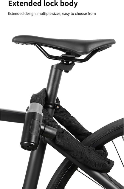 Bike Chain Lock, Anti-Theft Road Bike Locks, High Security Locking Tool, Strong Weather-Resistant, 0.24x47.24 Inches, for Electric Vehicles, Scooters, and Safety Supplies