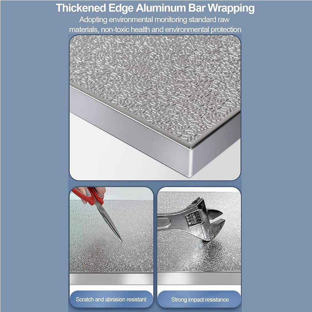 Aluminum Heat Shield Board Mat for Grill Oven Stove & Refrigerator Fireproof Thermal Insulation 50x60cm BBQ Accessories Kitchen Safety Tool