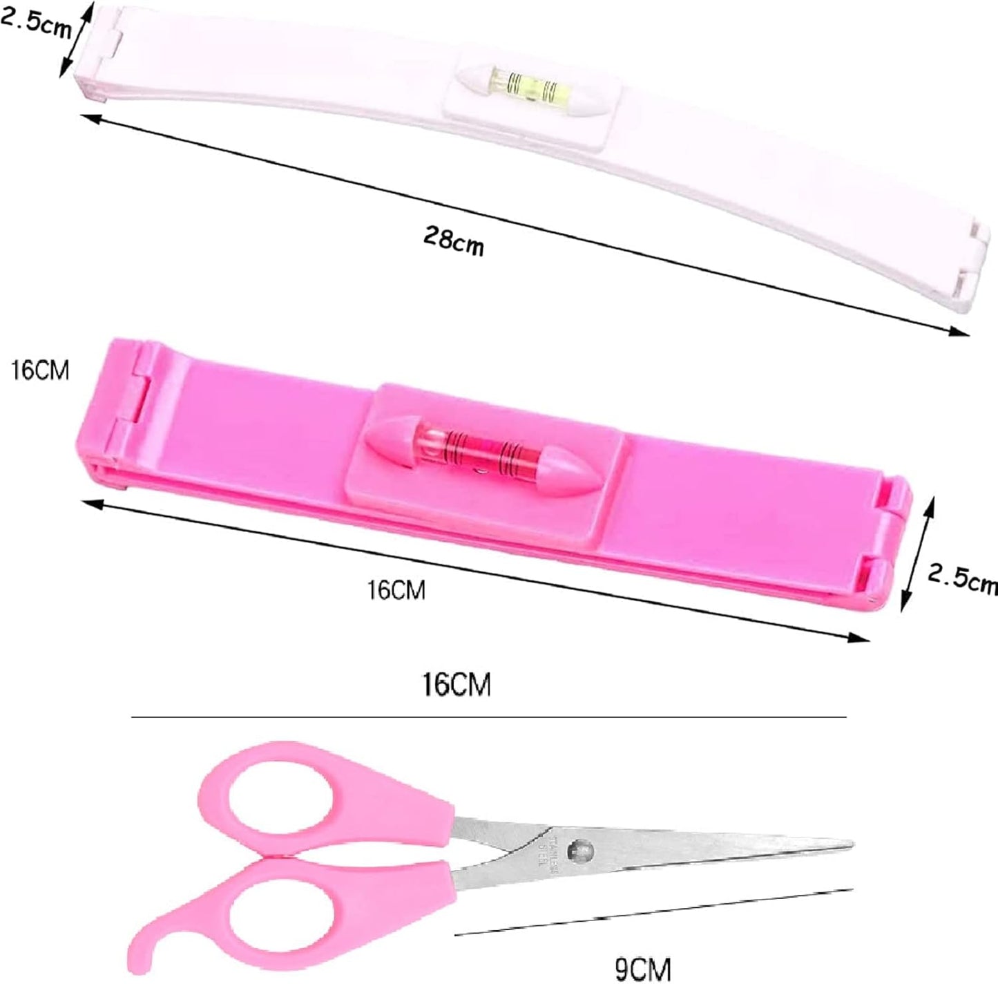 Hair Cutting Tools, Hair Cutting Tool for Bangs, Hair Cutting Clips, Home DIY Hairdresser, with Scissors, for Bangs, Layers and Split Ends, DIY Styling