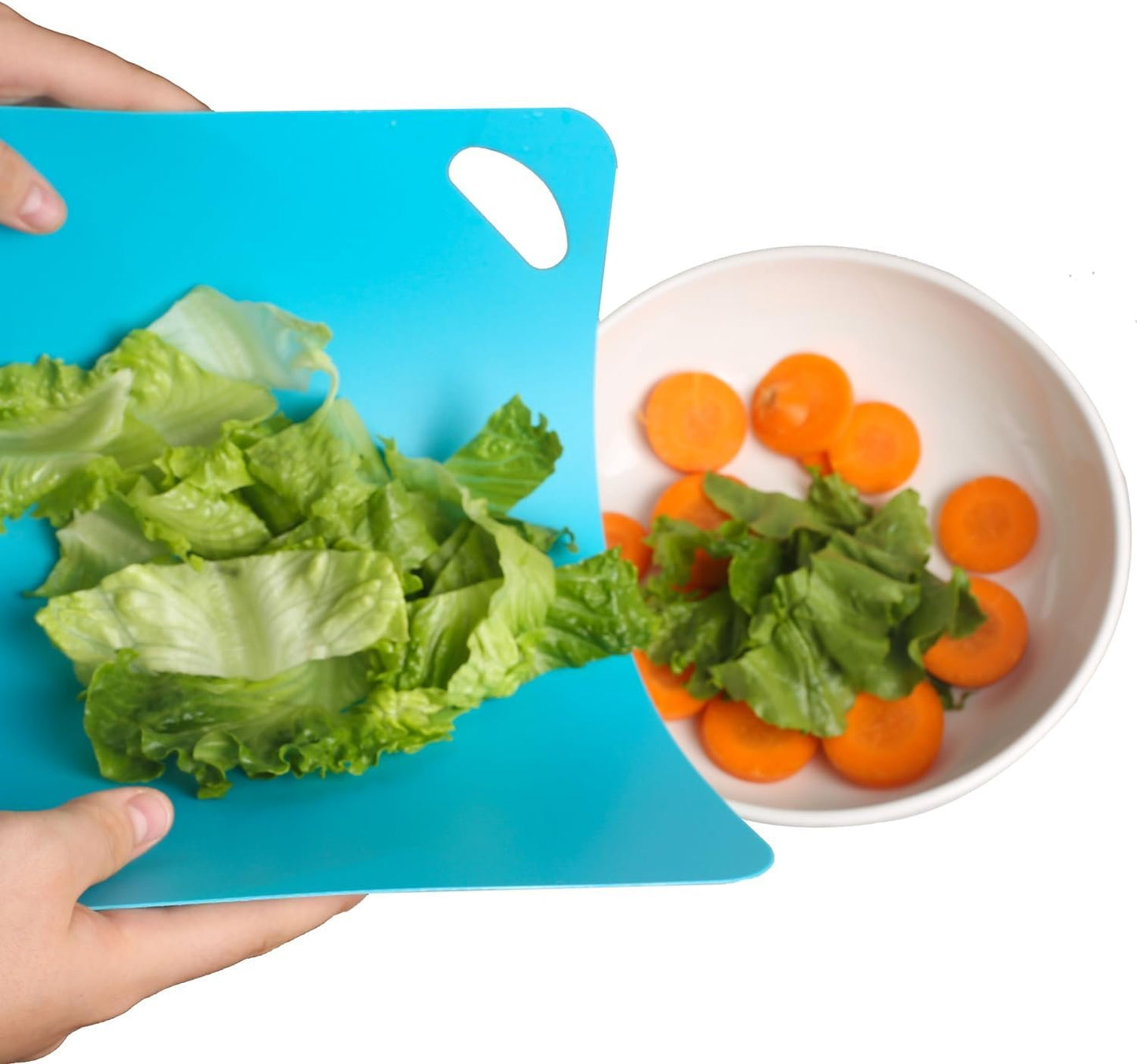 Plastic Flexible Cutting Mats for Kitchen, 3pcs Color Coded Chopping Board Set, Cutting Board Sheet for Kitchen Cooking, Dishwasher Safe（13x10.6"）
