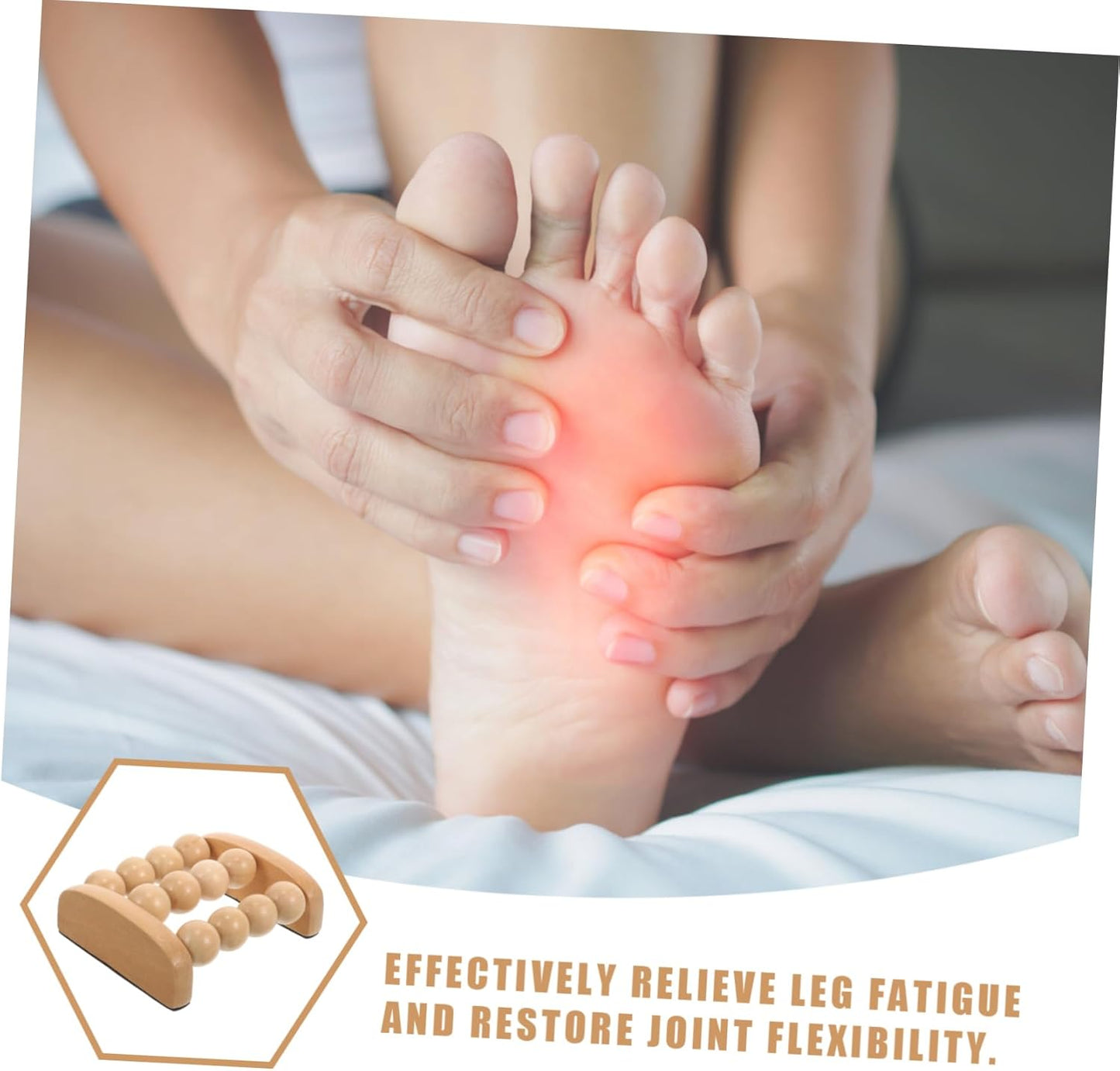 PACKOVE 4 Pezzi massaggiatore massaggiante massaggio schiuma rulli muscoli Collo circolazione Massager a portata di mano per terapia del legno Di legno