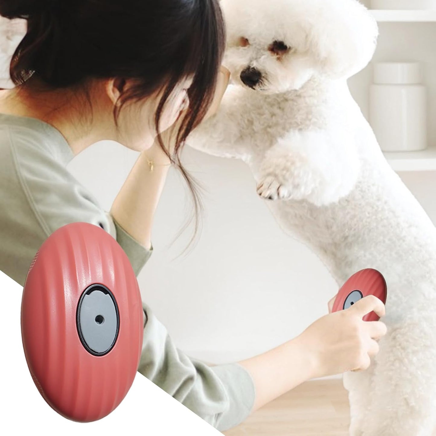 Pet Grooming Comb, Cat Bath Brush, 3.94x2.36x1.97 Inches, Hair Removal Tool, Portable Massage Design, Soft Silicone Teeth Daily Grooming for Small and Medium Pets, Multicolor