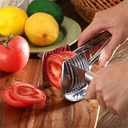 Xbsduih Gadget da Cucina Pratico Porta Cipolla, Affettatrice per, Pomodori, Frutta, Utensili da Cucina di Sicurezza, Accessori