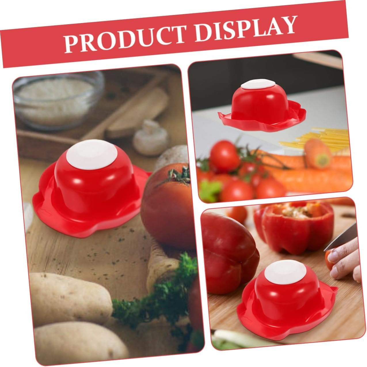 SOLUSTRE Food Slicer Cutter Finger Guard Safety Holder for Grating Onion Easy Clean Kitchen Tool Protects Fingers While Slicing Convenient Food Prep Helper Design