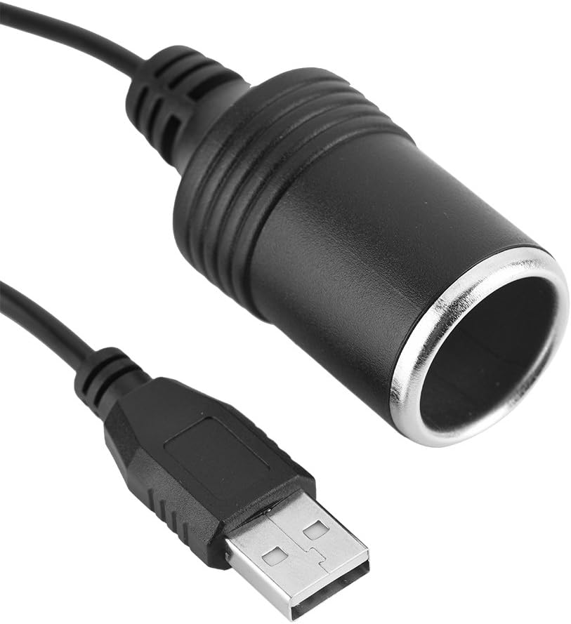 USB to 12V Port Adapter, Car Cigarette Lighter to USB Adapter, Car Cigarette Lighter Socket for Driving Recorder, Electronic Dog, Car Charger