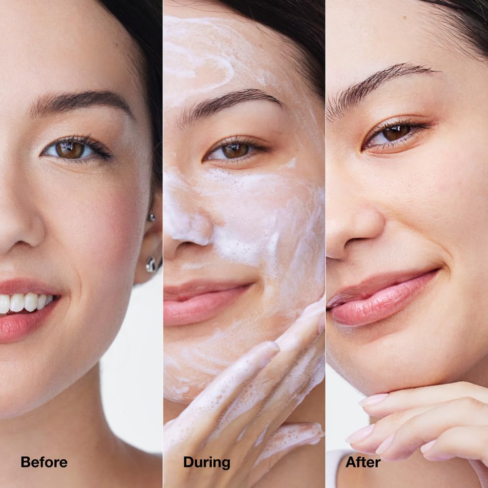 Clinique Take The Day Off Facial Cleansing Mousse With Hyaluronic Acid + Glycerin | Dissolves Makeup, Sunscreen + Pollution, 4.2 Fl Oz