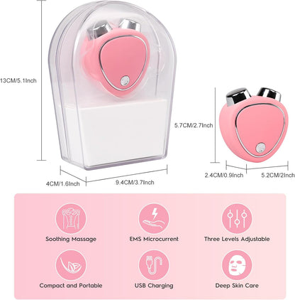 Microcurrent Facial Device,Mini Microcurrent Facial Massager,Home Use Skin Care Tools for Face Lift Toning/Firming,Gifts for Women & Men