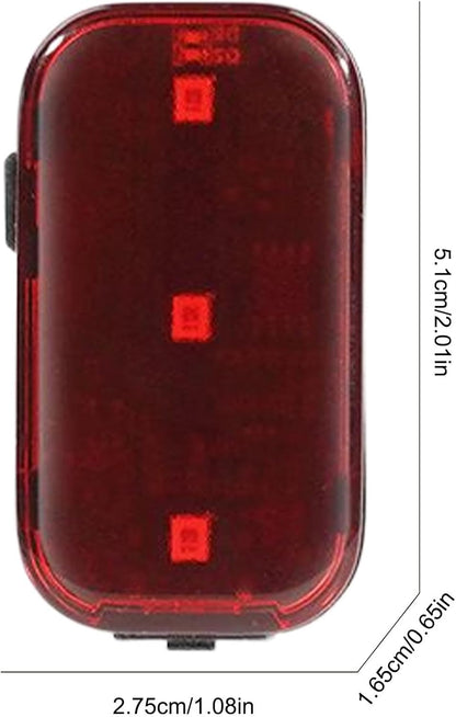 Bike Back Light, Bike Safety Lights, Smart Brake Sensor with Rechargeable LED, Bright Warning Lighting for Mountain and Road Cycling, Waterproof, 2.01 x 1.08 x 0.65 Inches