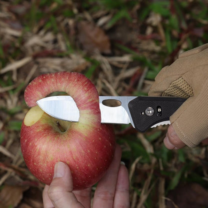 Roxon Folding Pocket Scissors 2 in 1 Must-Have at Home EDC Multi Tool with Belt Clip, Good for Housework, Rescue, Hunting, Survival, Fishing, Hiking, Camping