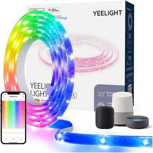Yeelight 2M Smart WIFI LED Light Strip Plus Color Changing Bedroom Ceiling Outdoor Remote USB App Voice Control Alexa Tape